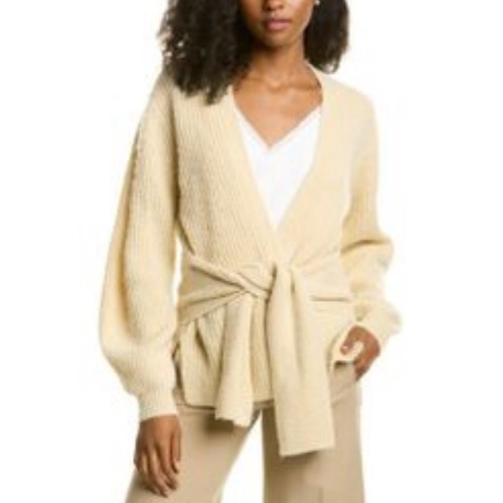 Brochu Walker ~ Hansen Wool Alpaca Cashmere Belted Cardigan Sweater